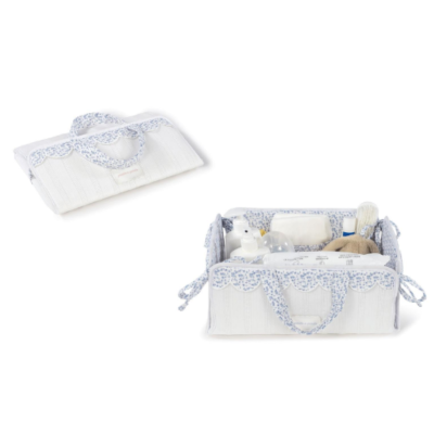 Pasito a Pasito Cesta Organizadora Maison Tender Coelhos Azul | Farmácia d'Arrábida