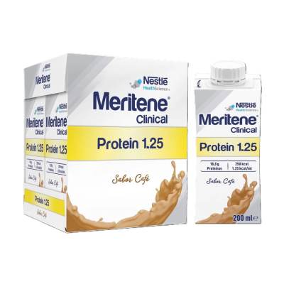 Meritene Clinical Protein 1.25 Café 4x200ml | Oncologia, Desnutrição ou risco de desnutrição, Pós-operatório,