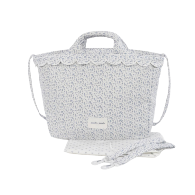 8435748612345 Pasito a Pasito Bolsa Carrinho Mala Maternidade Maison Tender Coelhos Azul