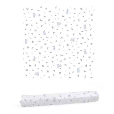 8435748612949 Pasito a Pasito Papel de Parede Maison Tender Coelhos Azul 0,53x10m