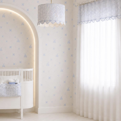 Pasito a Pasito Papel de Parede Maison Tender Coelhos Azul 0,53x10m | Farmácia d'Arrábida