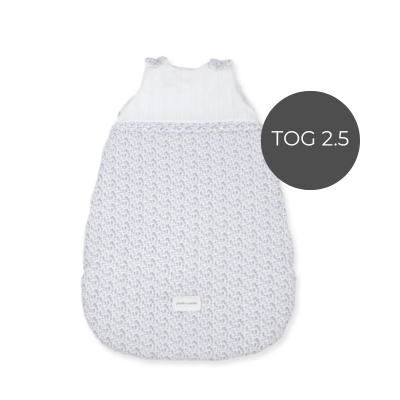 Pasito a Pasito Saco-Cama Bebé TOG 2.5 Maison Tender Coelhos Azul 1-4M - Ideal para os meses mais frios