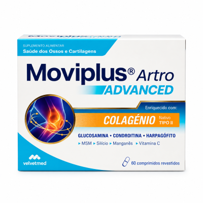 Moviplus Artro Advanced x60 Comprimidos | Saúde dos Ossos e Cartilagens - Sabor a Laranja