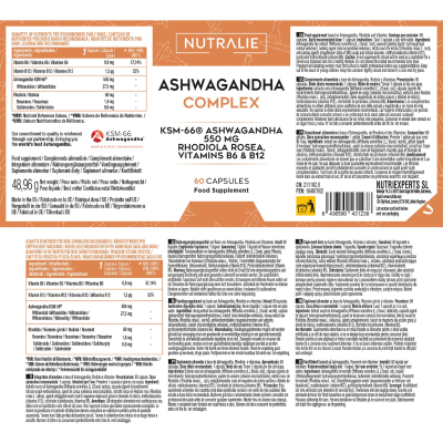 Nutralie Ashwagandha Complex 60 Cápsulas | Farmácia d'Arrábida