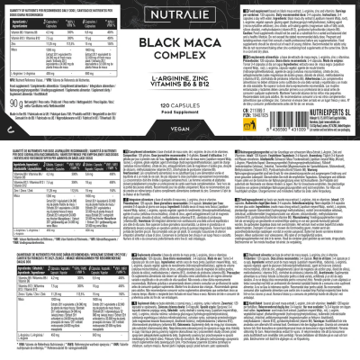 Nutralie Black Maca x120 Cápsulas | Farmácia d'Arrábida