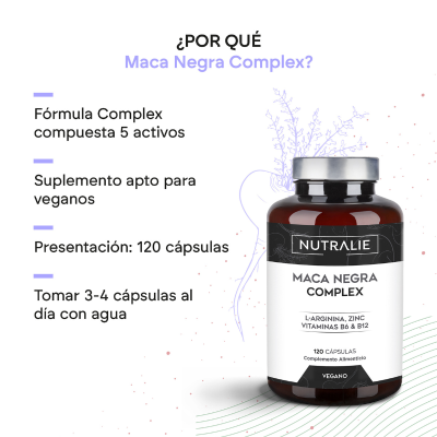 Nutralie Black Maca x120 Cápsulas | Farmácia d'Arrábida