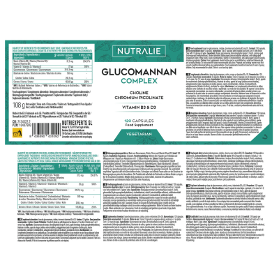 Nutralie Glucomanano Complex 120 Cápsulas  | Farmácia d'Arrábida