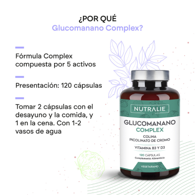 Nutralie Glucomanano Complex 120 Cápsulas  | Farmácia d'Arrábida