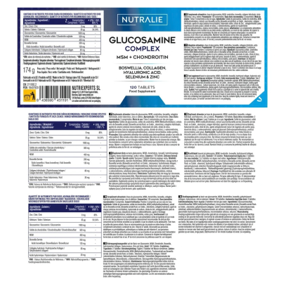 Nutralie Glucosamina Complex x120 Cápsulas | Farmácia d'Arrábida