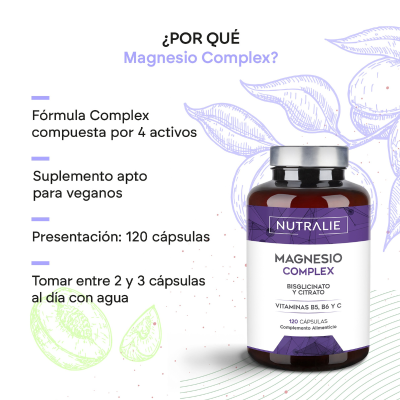 Nutralie Magnésio Complex x120 Cápsulas | Farmácia d'Arrábida