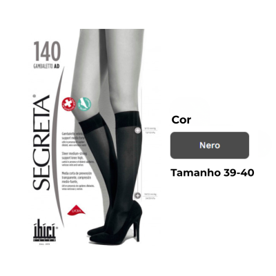 Ibici 140 Classic Meia AD Pelo Joelho T4 39-40 Cor Nero | Farmácia d'Arrábida