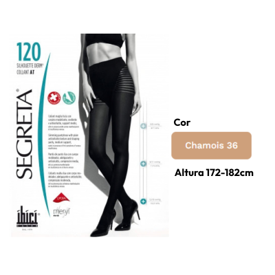 Ibici 120 Silhouette Derm Collants T4 172-182cm Cor Chamois 36 | Compressão