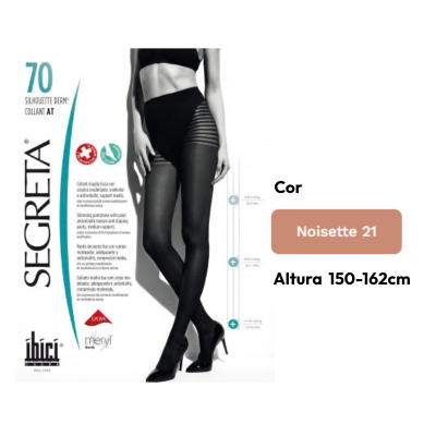 Ibici 70 Silhouette Derm Collants T1 150-162cm Cor Noisette 21