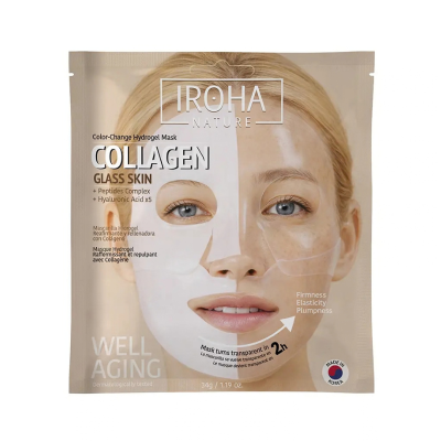 Iroha Well Aging Glass Skin Collagen Máscara Hidrogel | 1un
