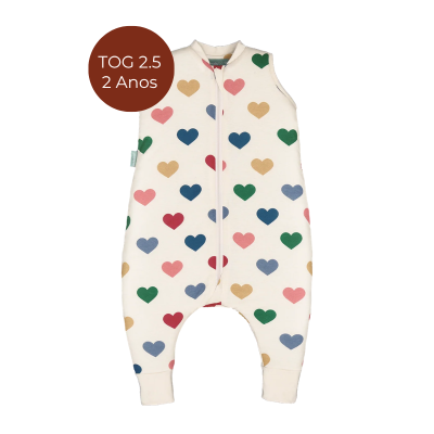 8436579288693 Molis&Co TOG 2.5 Pijama Macacão Hearts 2 Anos |  Ideal para noites frias