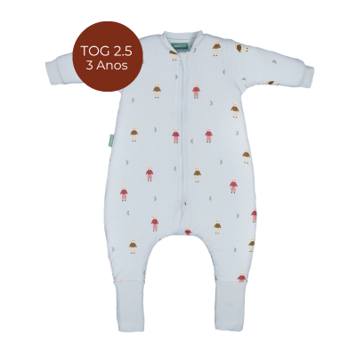 8436579288815 Molis&Co TOG 2.5 Pijama Macacão com Mangas Sleepy Bunnies 2 Anos | Ideal para noites frias