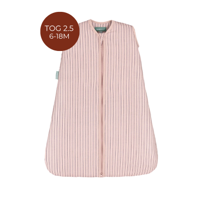 8436579289225 Molis&Co TOG 2.5 Saco Cama 6-18 Meses Navy and Pink Stripes | Ideal para noites mais frias