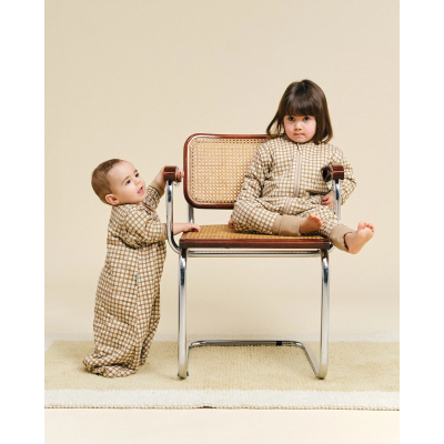 Molis&Co TOG 1 Saco Cama com Mangas 12-18 Meses Brown Checks | Farmácia d'Arrábida