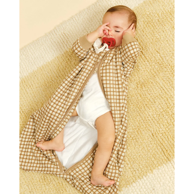 Molis&Co TOG 1 Saco Cama com Mangas 12-18 Meses Brown Checks | Farmácia d'Arrábida