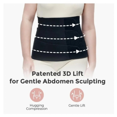 Momcozy Ergowrap Cinta Pós-Parto Preto XL | Farmácia d'Arrábida