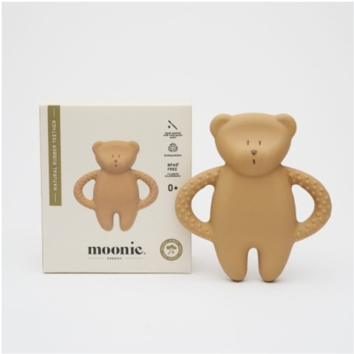 Moonie Mordedor Urso Capuccino Borracha Natural | Farmácia d'Arrábida