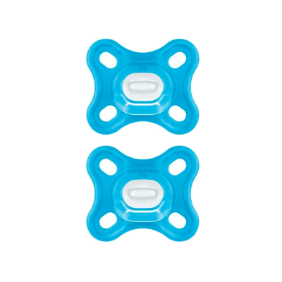 6361154 MAM Comfort Chupeta Silicone 0-2m Azul x2