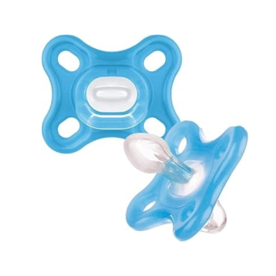 MAM Comfort Chupeta Silicone 0-2m Azul x2 | Farmácia d'Arrábida