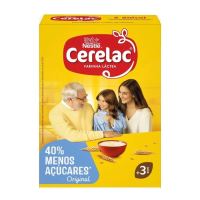 7615682 CERELAC Farinha Láctea -40% Menos Açúcares 900g +3 Anos