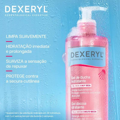 Dexeryl Gel de Duche Hidratante 500ml Pele Seca | Farmácia d'Arrábida