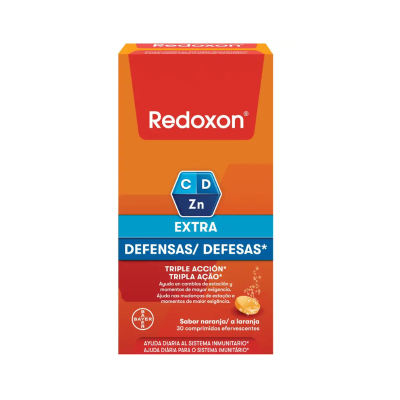 Redoxon Extra Defesas Comprimidos Efervescentes Laranja x30 | Vitamina C