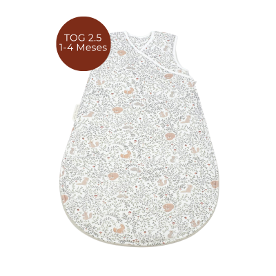 8435748611836 WALKING MUM Saco Cama TOG 2.5 Besties Print 1-4 Meses | Ideal para noites mais frias