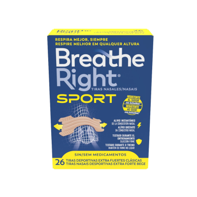 Breathe Right Sport Tiras Nasais Bege x26 Desporto | Farmácia d'Arrábida
