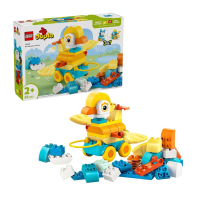 5702017816197 LEGO DUPLO +2 Anos Town Animais Sobre Rodas 3 em 1 | 58 peças