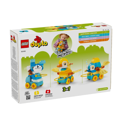 LEGO DUPLO +2 Anos Town Animais Sobre Rodas 3 em 1 58 peças | Farmácia d'Arrábida