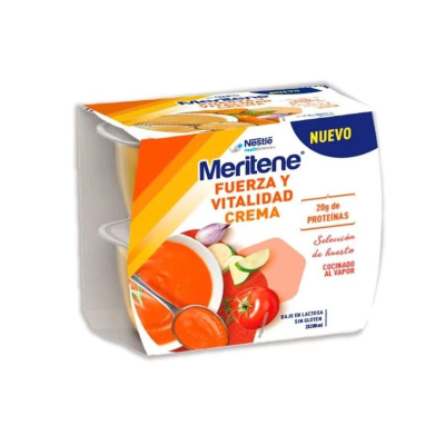 7620617MERITENE Força e Vitalidade Puré Seleção de Horta 2x200ml - Refeição saborosa com legumes