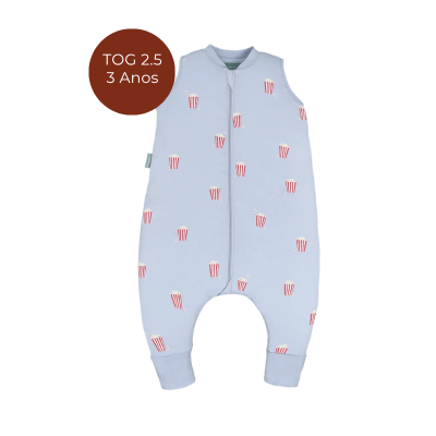 8436579289270 Molis&Co 3 Anos TOG 2.5 Pijama Macacão Popcorn - Ideal para noites frias