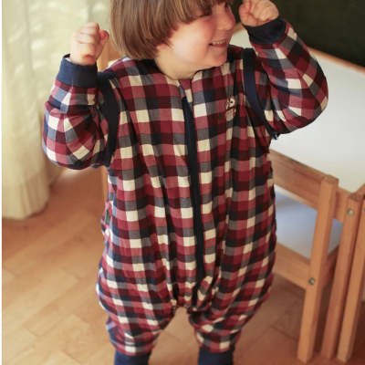 Molis&Co 1Ano TOG 2.5 Pijama Macacão Mangas Meias Removíveis Vichy | Farmácia d'Arrábida