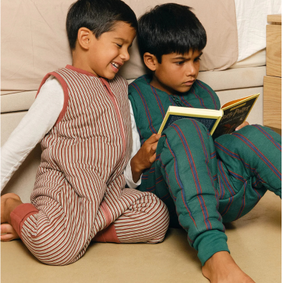 Molis&Co 1A TOG 2.5 Pijama Macacão Meias Removíveis Burgundy Stripes | Farmácia d'Arrábida