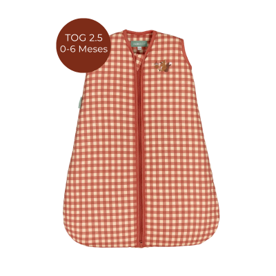 8436579289119 Molis&Co 0-6Meses TOG 2.5 Saco de Dormir Bebé Vichy Clay - Para as noites mais frias