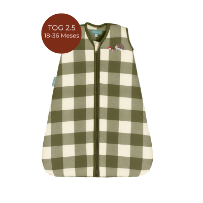 8436579289034 Molis&Co TOG 2.5 18-36 Meses Saco de Dormir Bebé Vichy Forest - Para as noites mais frias
