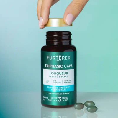 René Furterer Triphasic Caps Comprimento x90 Cápsulas | Farmácia d'Arrábida