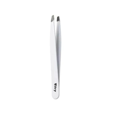 3538896357184 Vitry Pinça de Depilação Profissional Inox Pontas Oblíquas