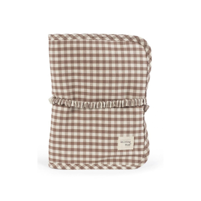 8435748612147 Walking Mum Porta-Toalhitas Praliné Vichy/Rayas Moka - Inclui Muda-Fraldas