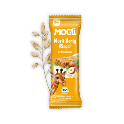 Mogli Barra de Cereais Aveia, Avelãs e Mel 25 g