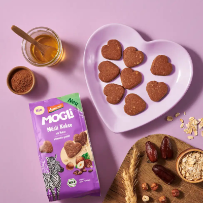 Mogli Biscoitos de Cacau e Aveia Bio 125 g | Farmácia d'Arrábida