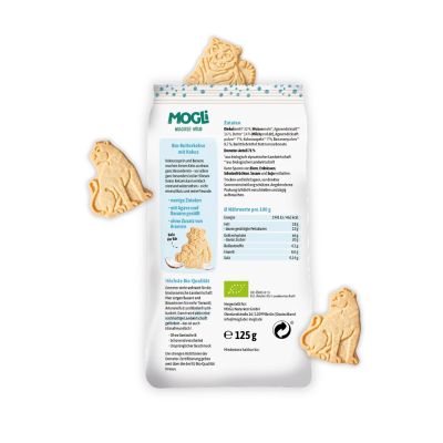 Mogli Biscoitos de Coco e Espelta Bio 125 g | Farmácia d'Arrábida