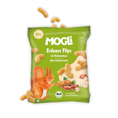 4260311984536 Mogli Snack Crocante de Arroz, Grão de Bico e Amendoim Bio 30 g