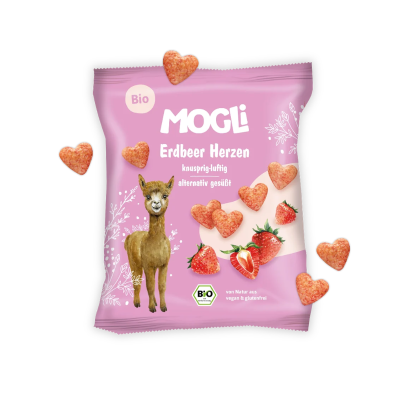 4260311985977 Mogli Snack Crocante Corações Morango e Milho Bio 30 g