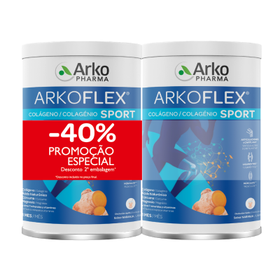 Arkoflex Colagénio Sport Pó 2x390g -40% 2ªUni | Articulações & Ossos