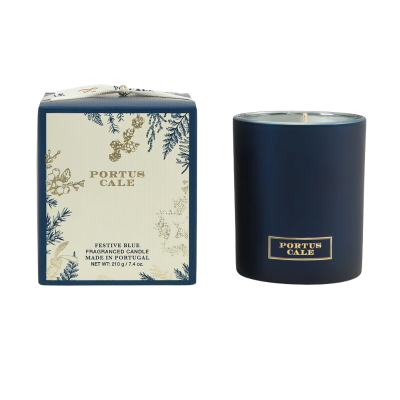 0190577233014 Castelbel Portus Cale Festive Blue Vela Aromática Perfumada 210 g